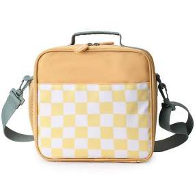 Bolsa Lanches Rígida Stripes Yellow Chest